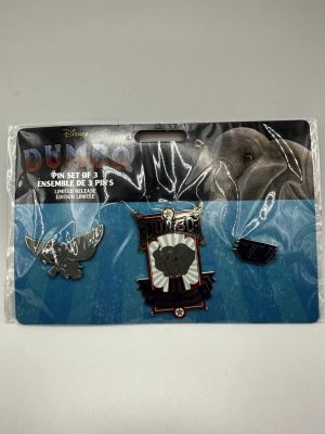 Dumbo 3 Pin Set - Limited Release. Item is available for pickup in Celebration, FL. This item 
