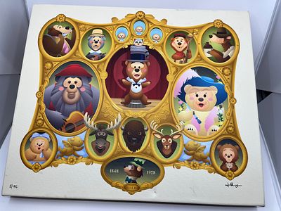Country Bears Giclee by Jerrod Maruyama Numbered 3/195. Some damage, see picture. 
This item 