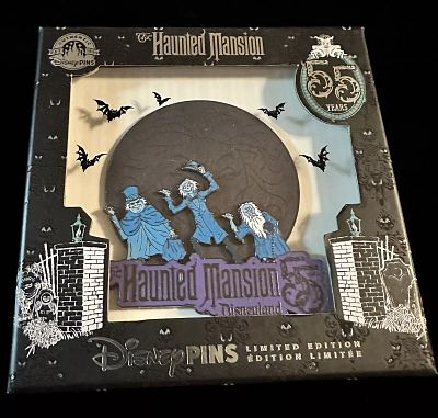 Disneyland Haunted Mansion 55th Anniversary D23 Exclusive Jumbo Boxed Pin LE750. This item 