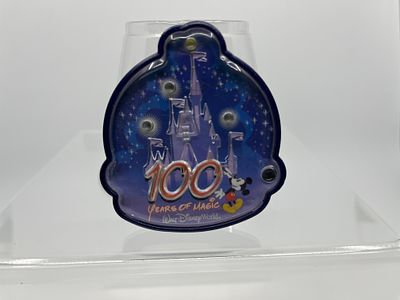 100 Years of Magic Cinderella Castle Light Up Interactive Pin. This item qualifies for $12 flat 