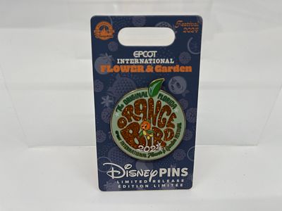 Orange Bird Flower & Garden Festival 2024 Pin. This item qualifies for $12 flat rate shipping.