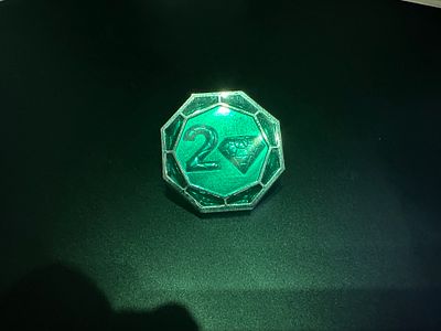 Disney Pin Trading 20th Anniversary Stained Glass LE4000 Pin. This item qualifies for $12 flat 