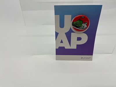 UOAP Annual Passholder Green Eggs and Ham Button. This item qualifies for $12 flat rate shipping.