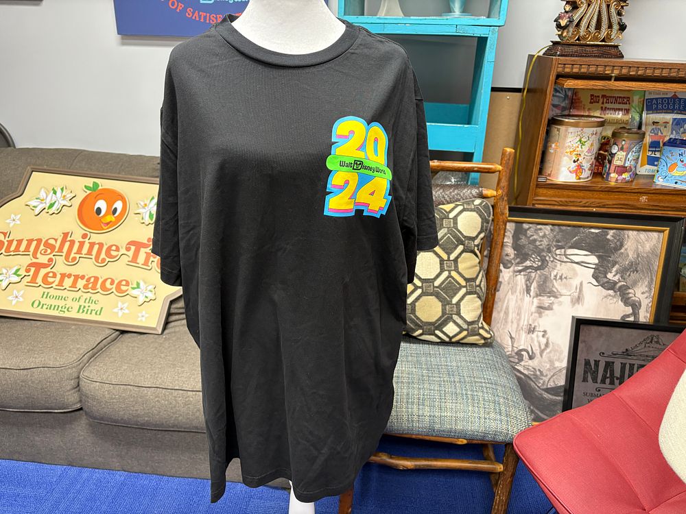 2024 Black WDW Parks Characters/Icons T-Shirt