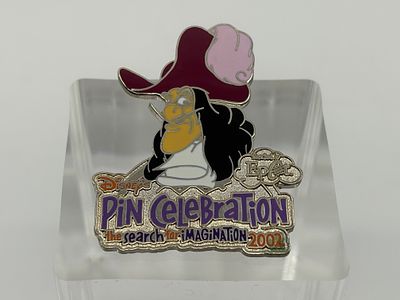 Captain Hook Pin Pursuit Completer Pin // EPCOT Pin Celebration 2002. Pin Event Exclusive 