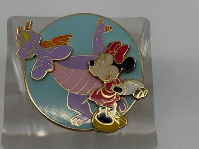 Figment & Minnie Mouse Pin LE3500 // EPCOT Pin Celebration 2002. Pin Event Exclusive, released 