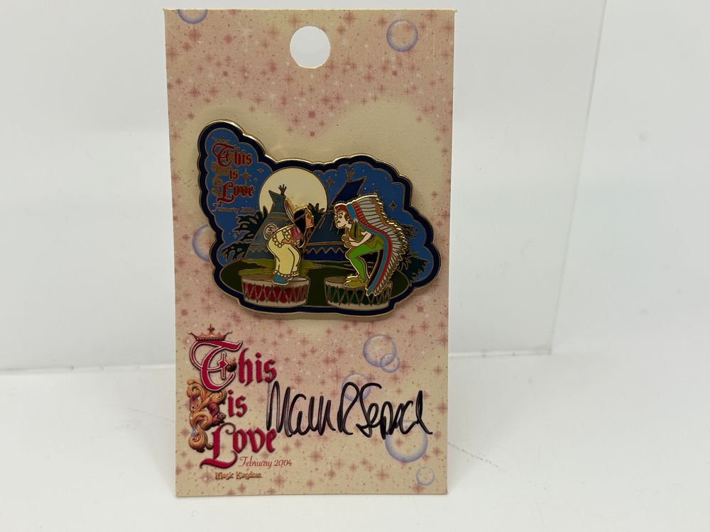 Tiger Lily & Peter Pan Slider Pin LE750 CARD SIGNED // This Is Love Pin Event 2004. Event 