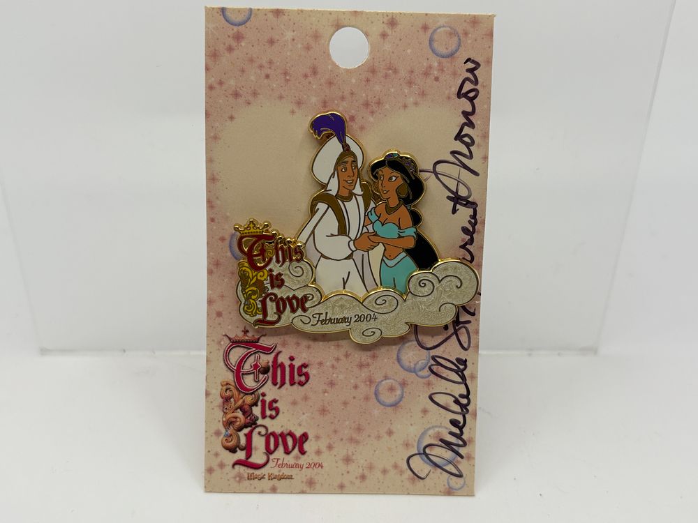 Aladdin & Jasmine Pin SIGNED LE500 // This Is Love Event 2004. Event Exclusive from the This is 