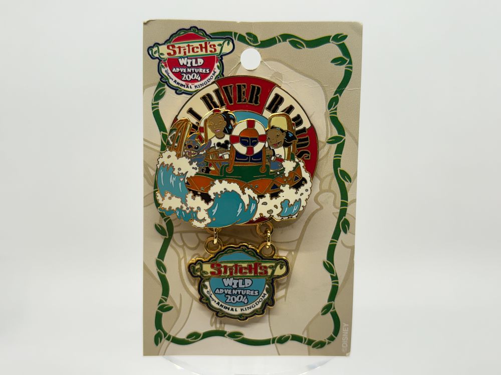 Kali River Rapids Dangle Pin LE1500 // Stitch's Wild Adventures 2004. This pin is part of 