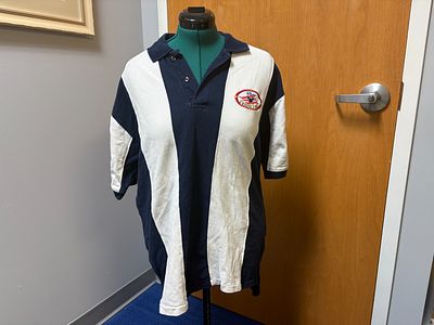 Disney Cruise Line Blue/White Collared Shirt (L)