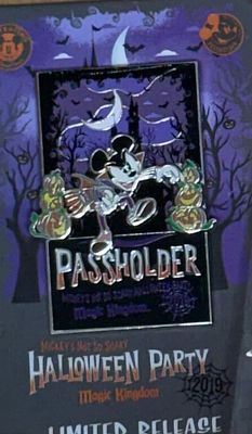 Mickey's Not-So-Scary Halloween Party Passholder Pin