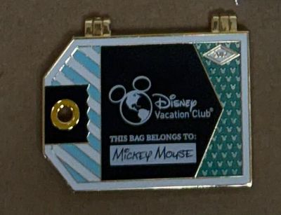 DVC Mickey Mouse Luggage Tag Pin
