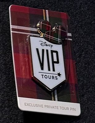 WDW VIP Tours Mickey Ears Plaid Pin. PP173916
