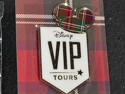 WDW VIP Tours Mickey Ears Plaid Pin. PP173916