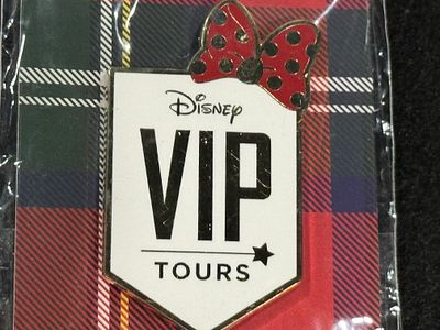 WDW VIP Tours Minnie Bow Plaid Pin. PP165757