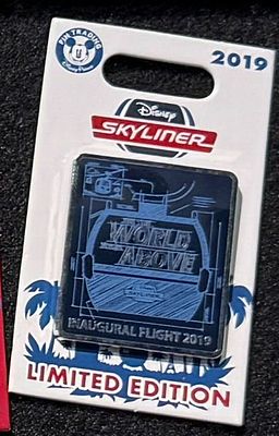 Disney Skyliner World Above Inaugural Flight 2019 Pin. PP136992