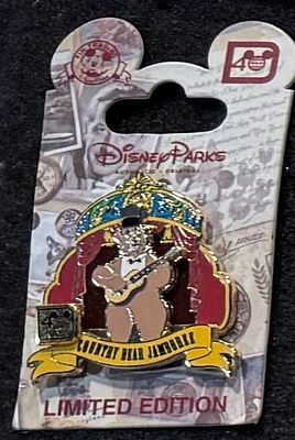 Walt Disney World 40th Anniversary Country Bear Jamboree Pin LE1500. PP87010