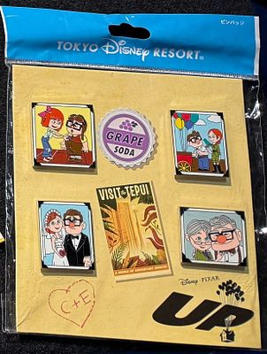 Tokyo Disney Resort UP Set of 6 Pins