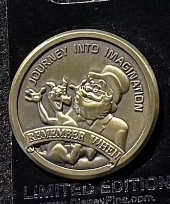 Journey Into Imagination Dreamfinder Figment Medallion Pin. PP118873