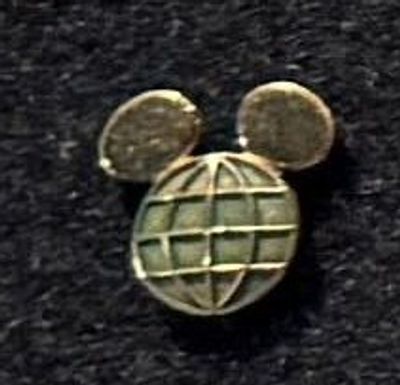 Vintage CM Mickey Globe Teal Pin