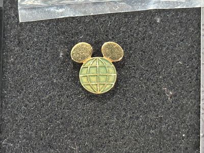 Vintage CM Mickey Globe Teal Pin