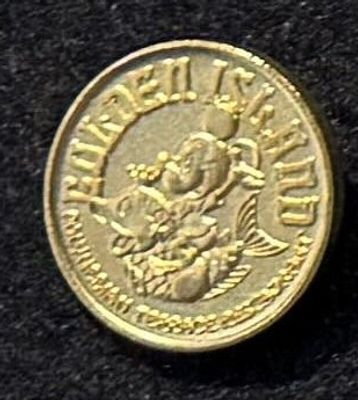 Tokyo Disneyland Golden Island Brooch Back Pin