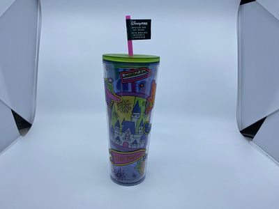 Starbucks WDW Magic Kingdom Logo Sipper with Straw
