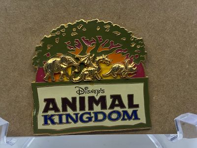Disney's Animal Kingdom 1998 Logo Pin with Beastly Kingdom