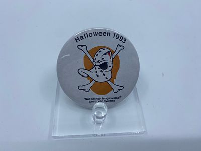 Walt Disney Imagineering Electronic Systems Halloween 1993 Mighty Ducks Button