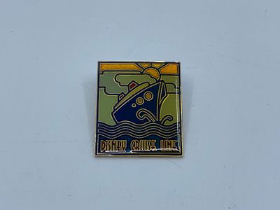 Vintage DCL Disney Cruise Line Stained Glass Style Pin