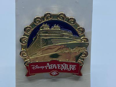 DCL Disney Adventure Gold Ship Series Pin