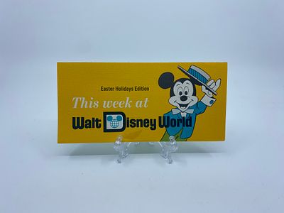 Vintage Ephemera 1972 March / April This Week at Walt Disney World Times Guide First Easter