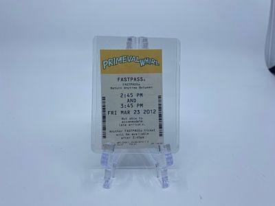 Animal Kingdom Vintage Primeval Whirl FastPass Dinoland Retired Attraction
