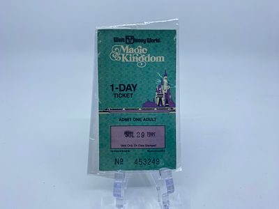 WDW Vintage 1985 Magic Kingdom 1-Day Ticket Used