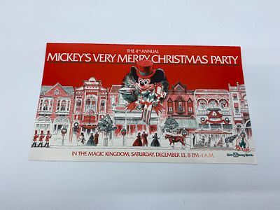 1986 Mickey's Very Merry Christmas Party Guide