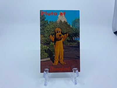 Disneyland Pluto at Matterhorn Postcard Used