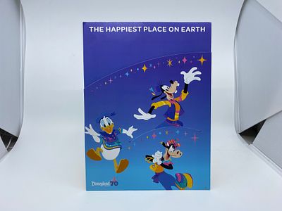 The Happiest Place on Earth Disneyland 70th Anniversary Folder