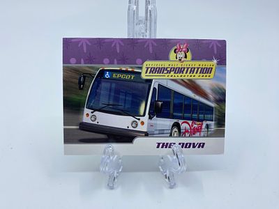 Disney Transportation Trading Card Nova Bus