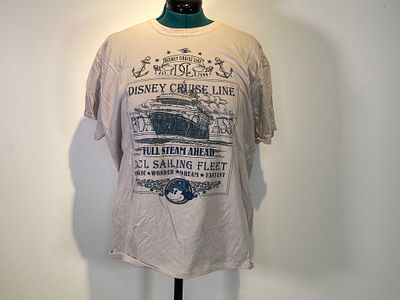 Grey Disney Cruise Line T-Shirt Size XXL