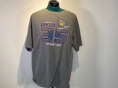 Grey Epcot 35 Years I Was There T-Shirt Size XL