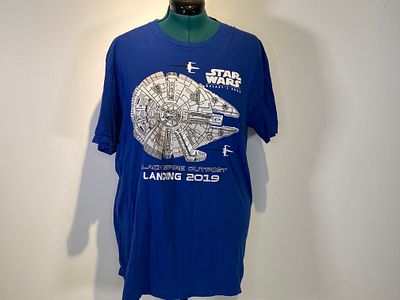 WDW Hollywood Studios Blue Black Spire Outpost Landing 2019 T-Shirt Size XL