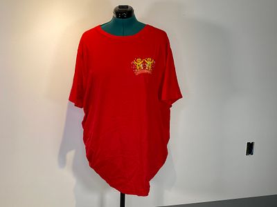Red Mk Mickeys Very Merry Christmas Party T-Shirt Size XXL