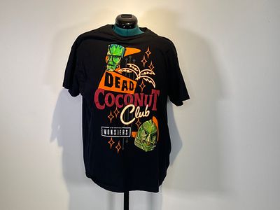 Universal Halloween Horror Nights Dead Coconut Club Black T-Shirt Size XL