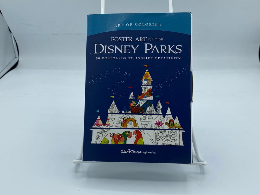 D23 Art of Coloring Disney Parks Posters Postcard Set of 36