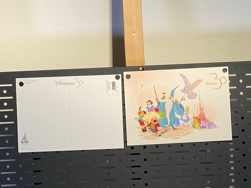 Disneyland Paris 30th Anniversary Characters of Fantasyland Postcard Set of 2