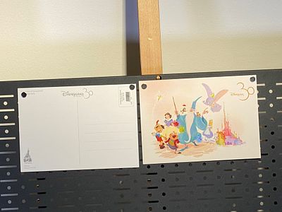 Disneyland Paris 30th Anniversary Characters of Fantasyland Postcard Set of 2