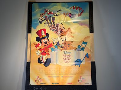 Magic Music Days Walt Disney World and Disneyland Promotional Poster 1990s