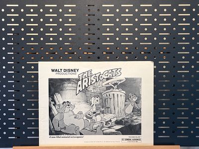 The Aristocats Walt Disney Productions 1980 Re-Release Movie Press Book and Ad Pad