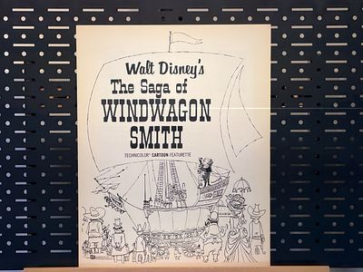 The Saga Of Windwagon Smith Walt Disney Productions 1961 Cartoon Featurette Press Book