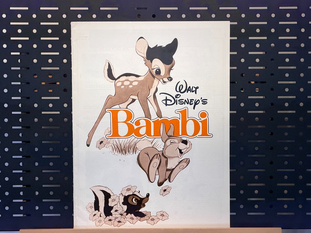 Walt Disney’s Bambi 1982 Re-Release Movie Press Book and Ad Pad